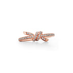 Tiffany Knot Bague en or rose et diamants