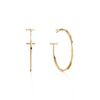 Boucles d’oreilles créoles en or jaune 18 carats