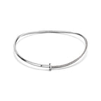 Demi-collier en diamants T1 en or blanc 18 carats