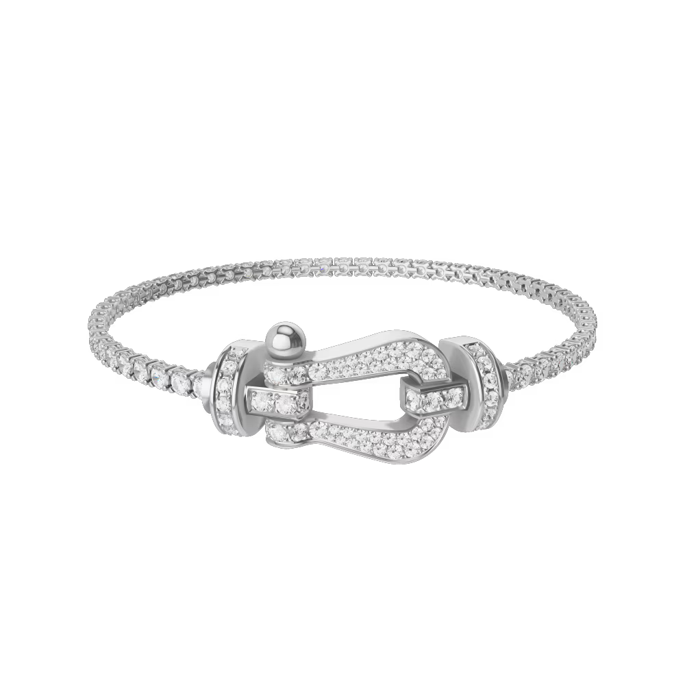 Bracelet Force 10, grand modèle, pavé