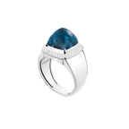 Bague Pain de Sucre, topaze Blue London, moyen modèle