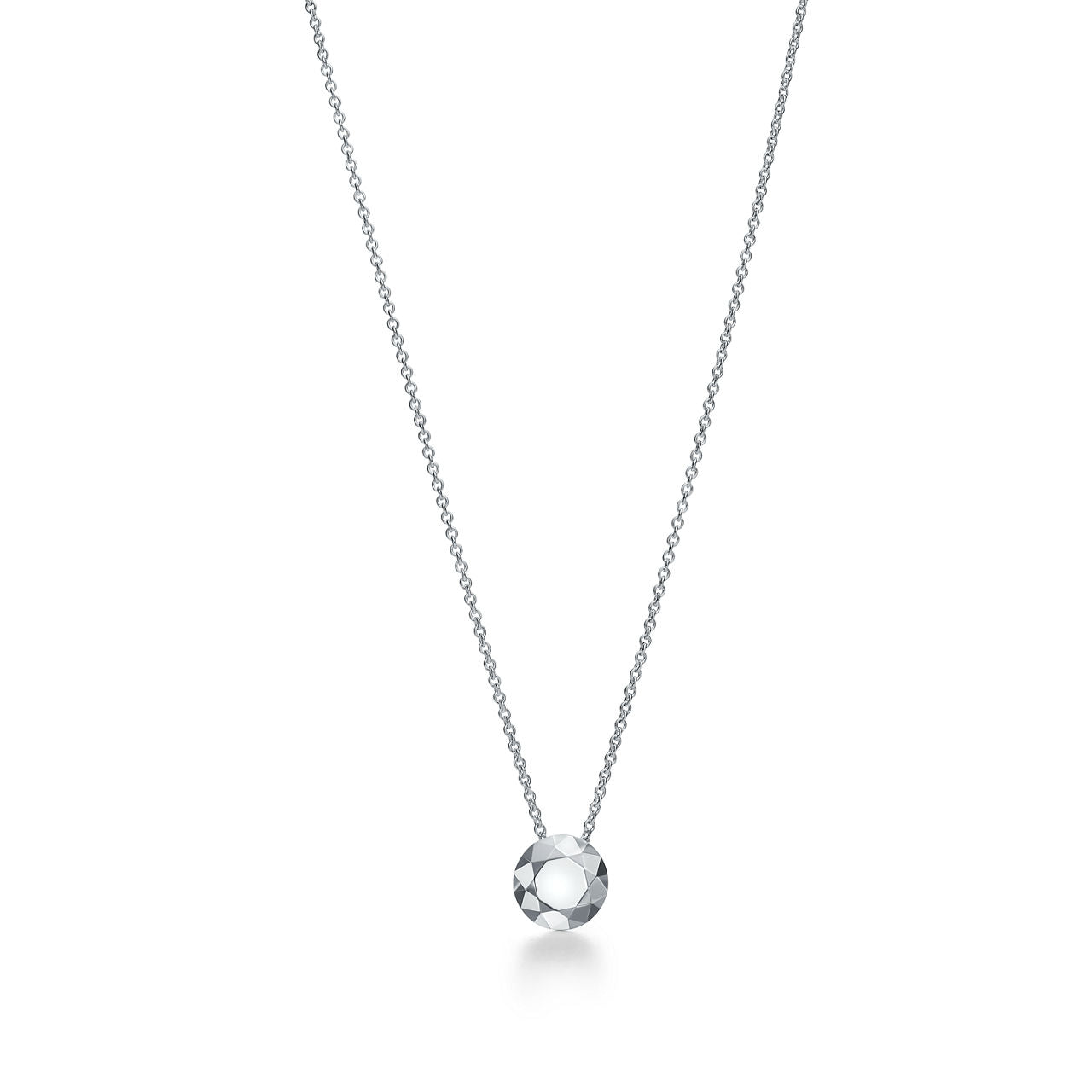 Pendentif à facettes 2 carats en argent 925 millièmes