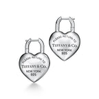 Boucles d’oreilles Cœur Plein en argent 925 millièmes