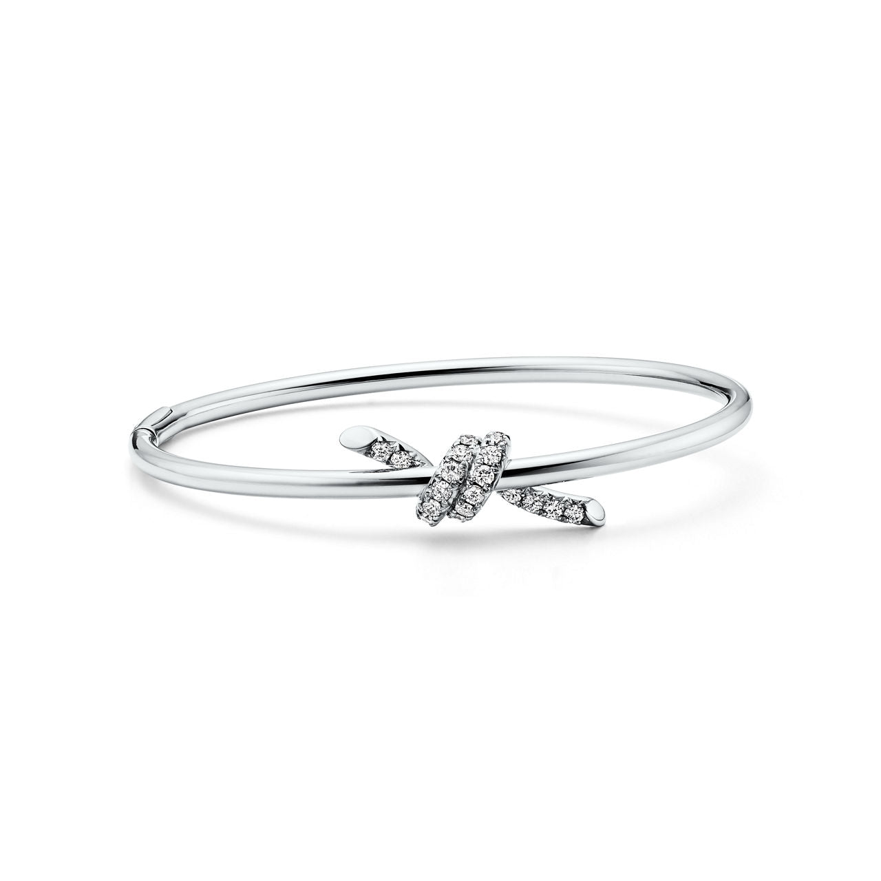 Bracelet jonc Wire en or blanc 18 carats et diamants