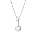 Collier Lasso Open Heart en argent 925 millièmes. 16 mm.