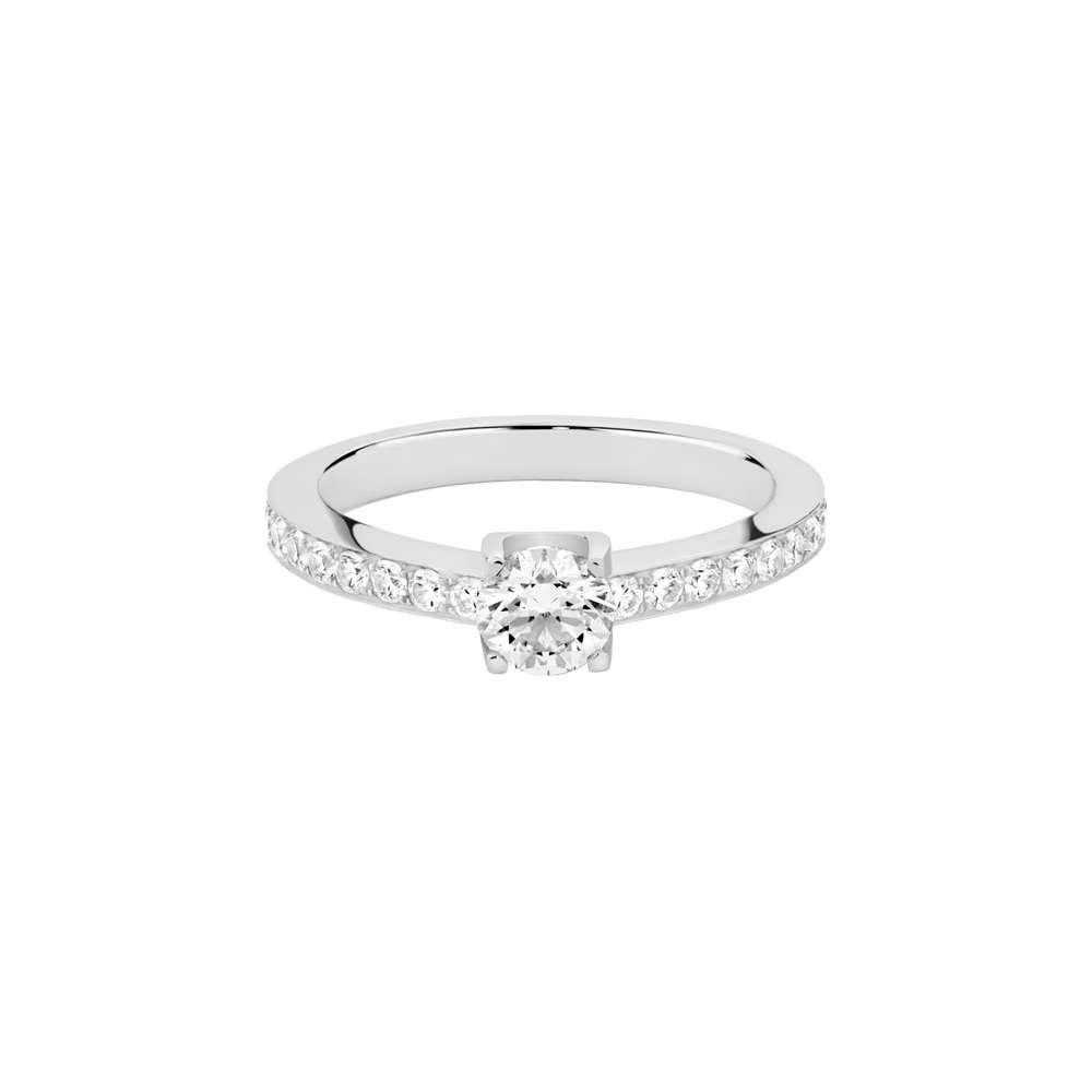 Bague de fiançailles Force 10 Duo pavée 0.50ct