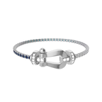 Bracelet Force 10, grand modèle, semi-pavé