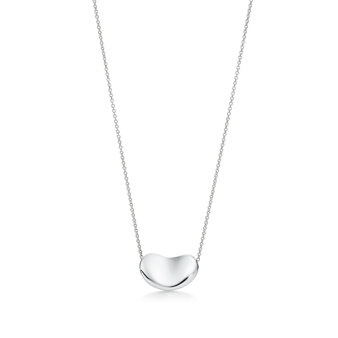 Pendentif Bean design en argent 925 millièmes. 18 mm