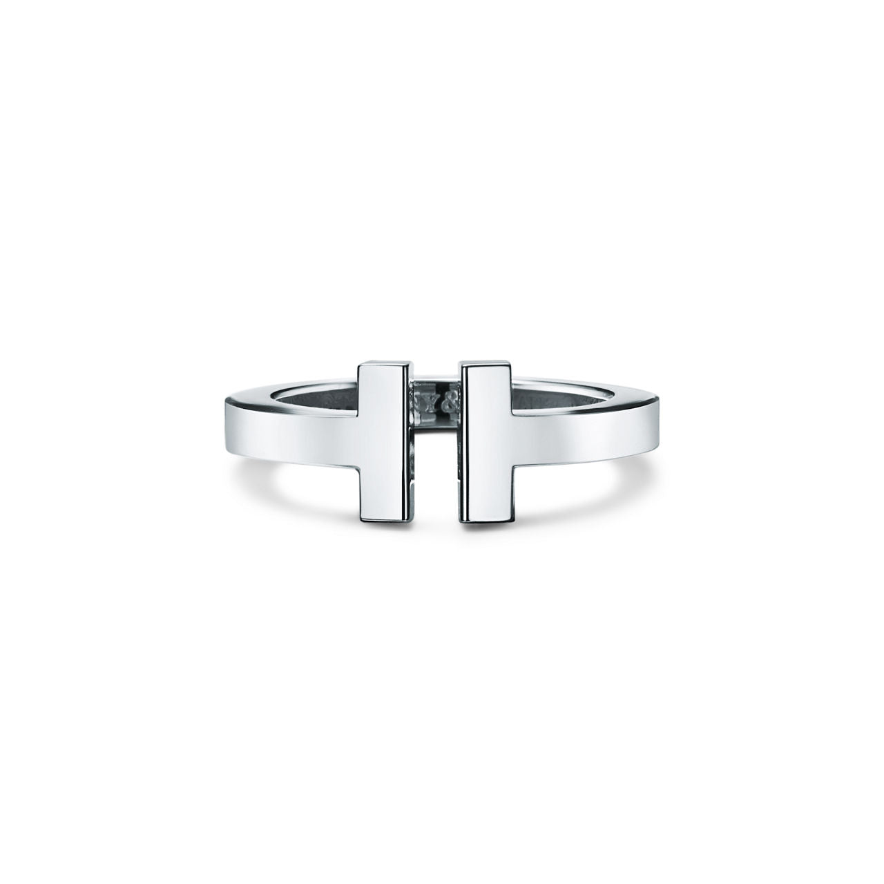 Tiffany T Bague Square en argent 925 millièmes