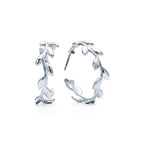 Boucles d’oreilles créoles Olive Leaf