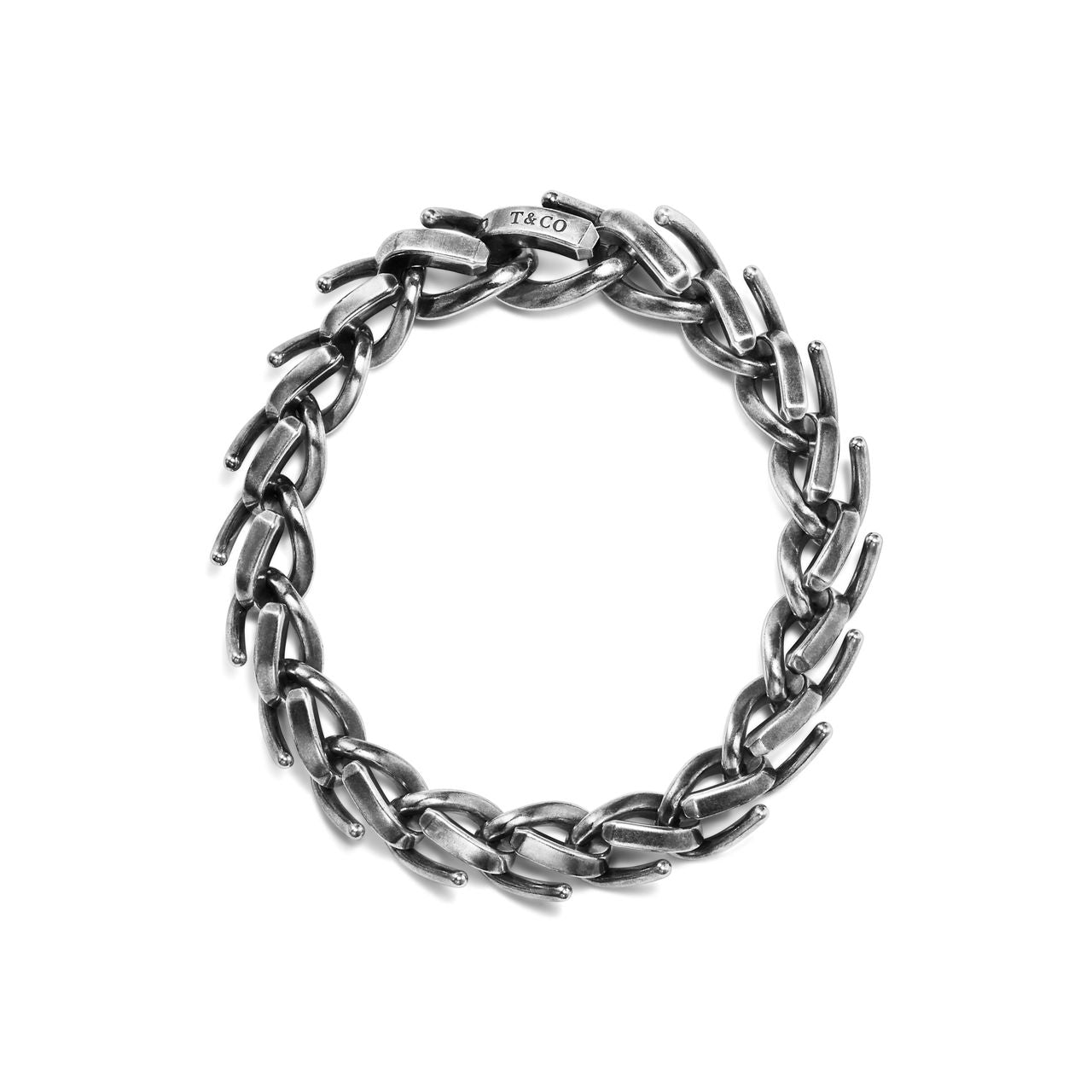 Bracelet à maillons taille Medium en argent 925 millièmes noirci