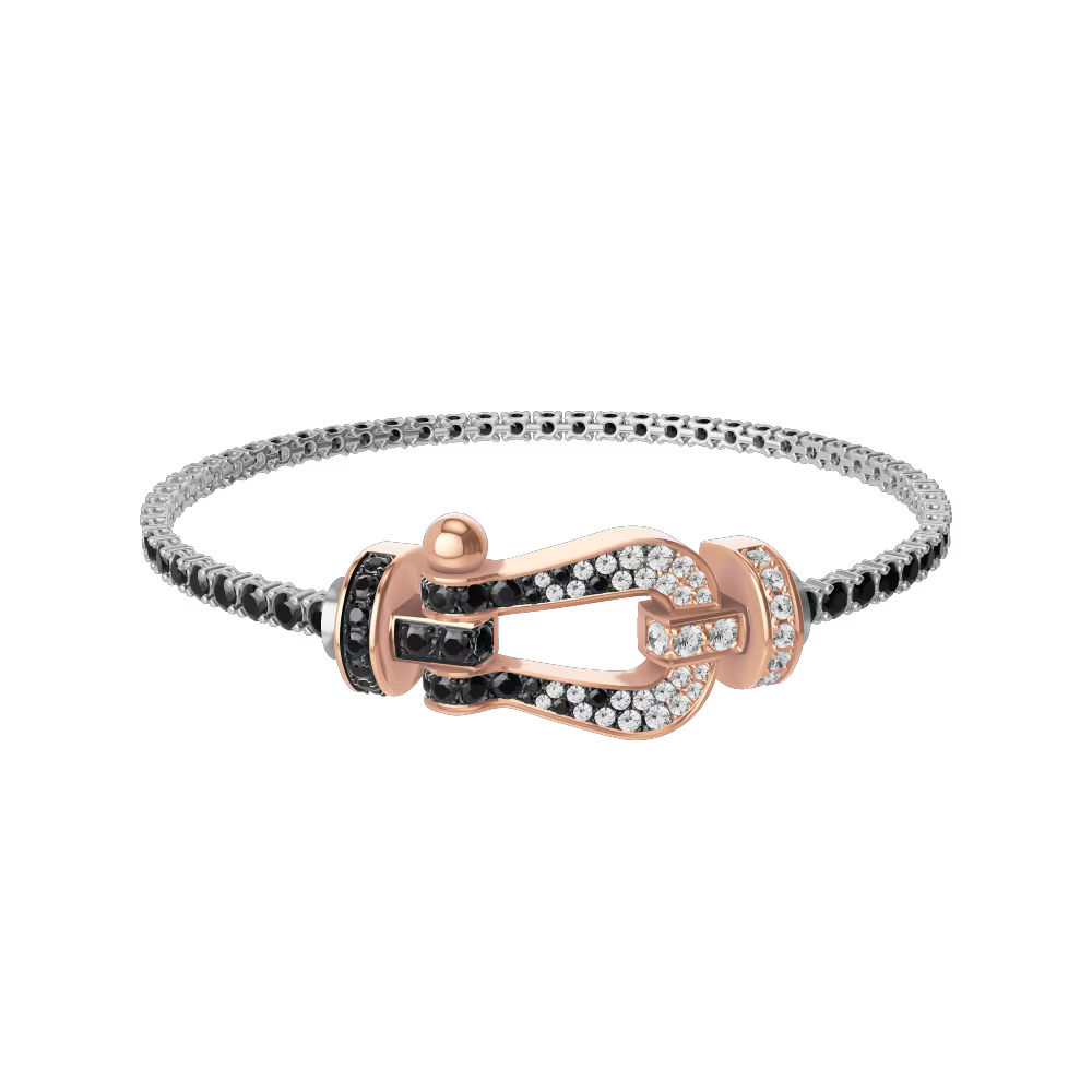 Bracelet Force 10, grand modèle, pavé