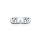 Tiffany T Bague True large en or blanc 18 carats
