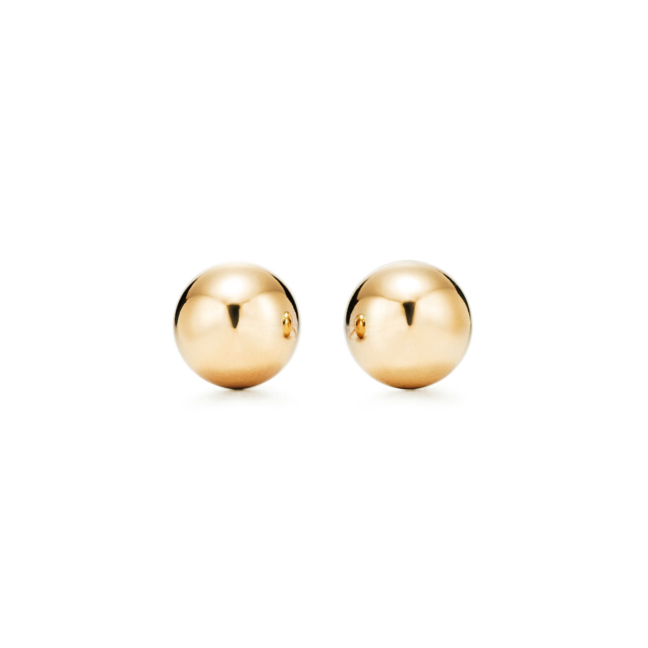 Boucles d’oreilles Ball en or jaune 18 carats. 8 mm.