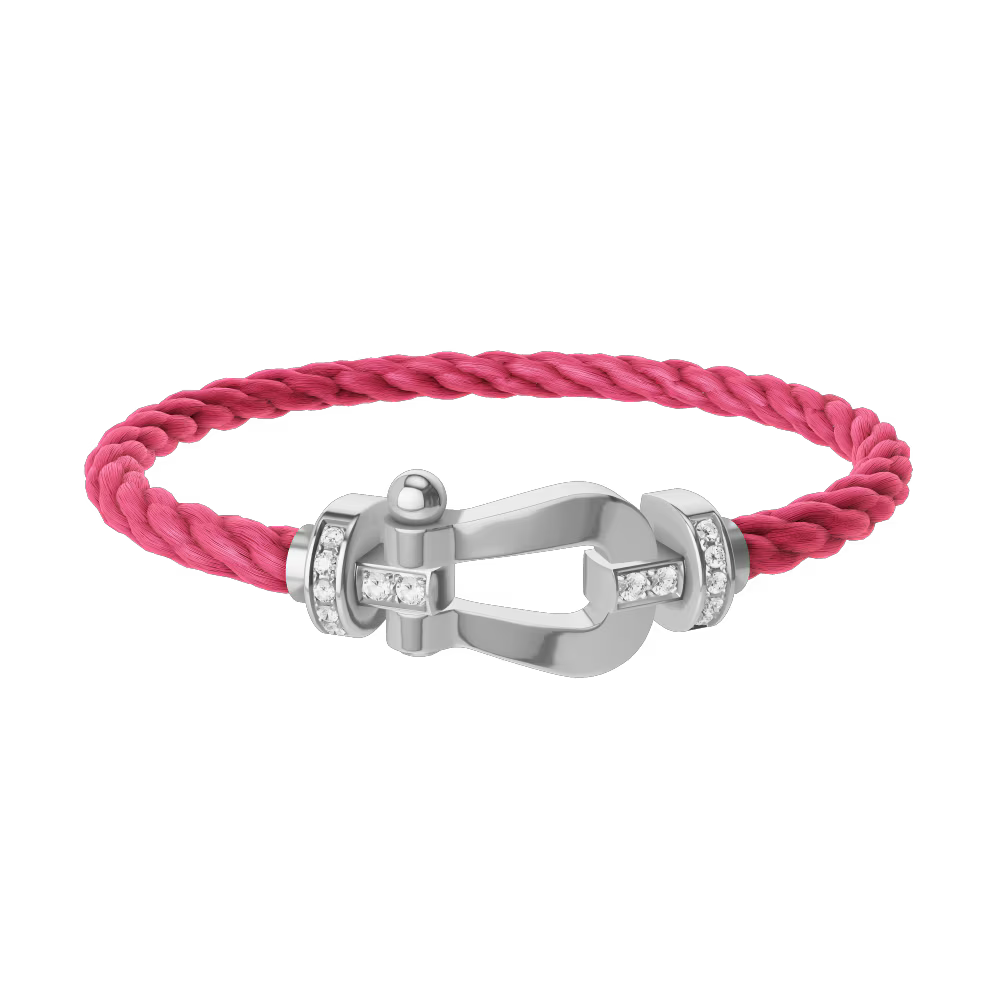 Bracelet Force 10, grand modèle, semi-pavé
