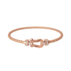 Bracelet Force 10, moyen modèle, semi-pavé