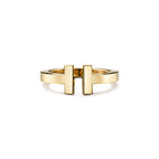 Tiffany T Bague Square en or jaune 18 carats