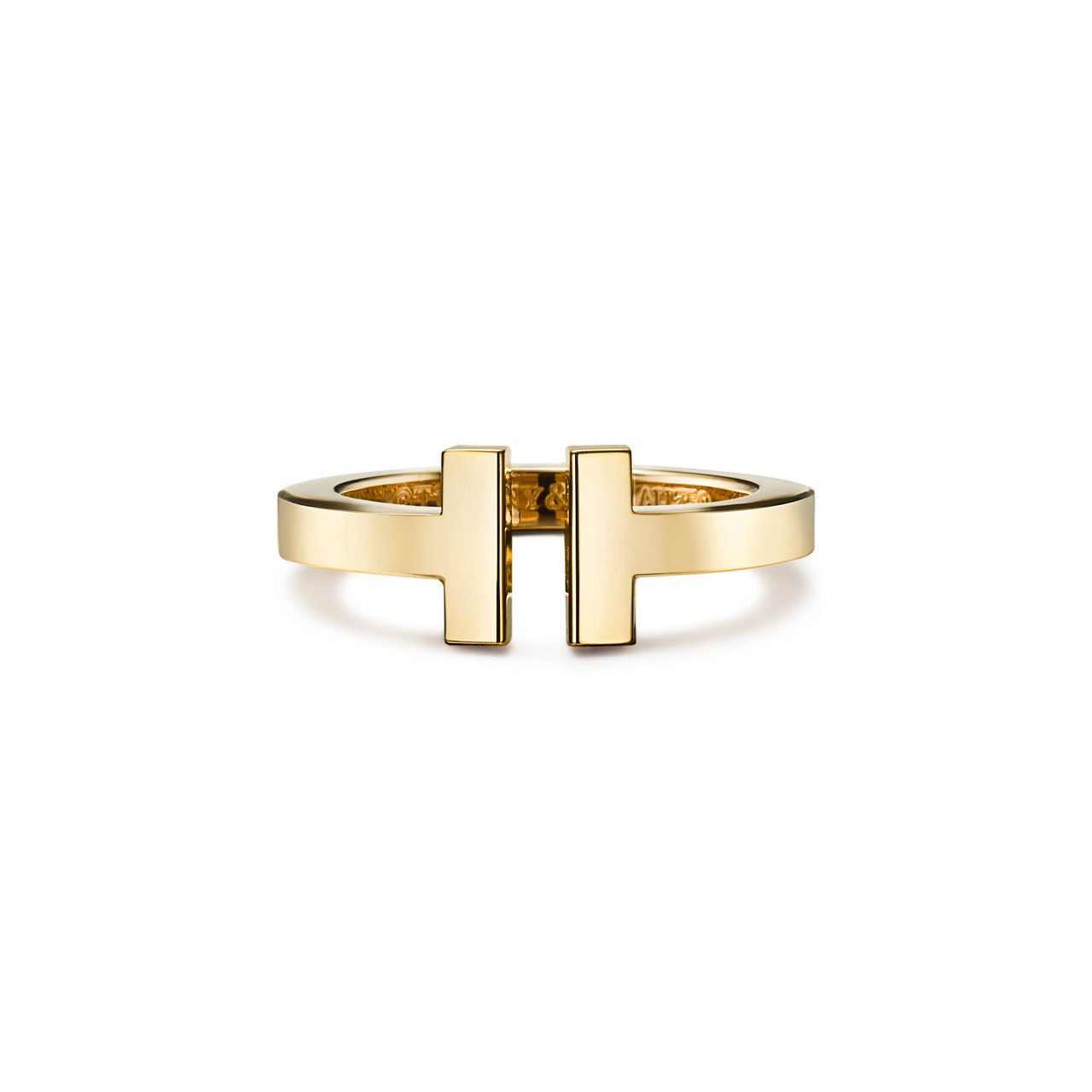 Tiffany T Bague Square en or jaune 18 carats