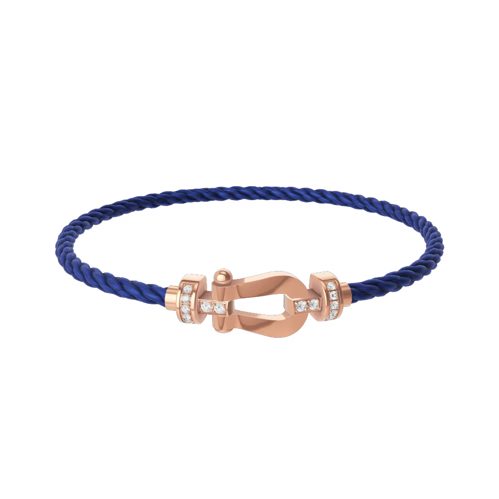 Bracelet Force 10, moyen modèle, semi-pavé