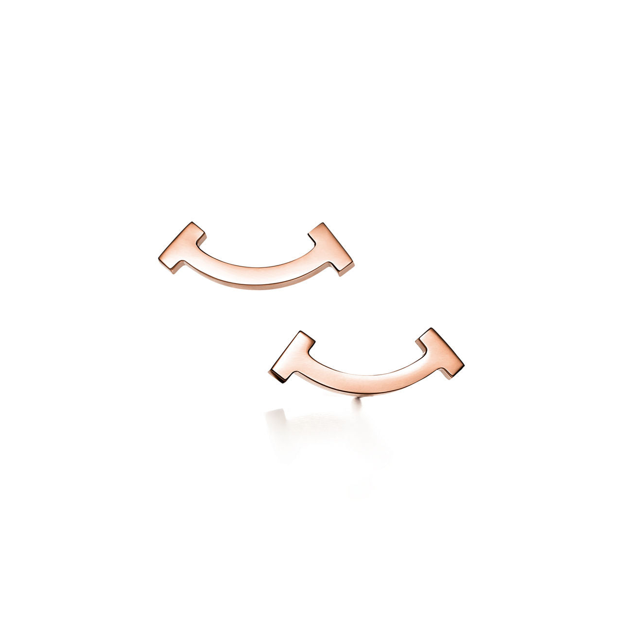 Boucles d’oreilles Smile en or rose 18 carats, Mini