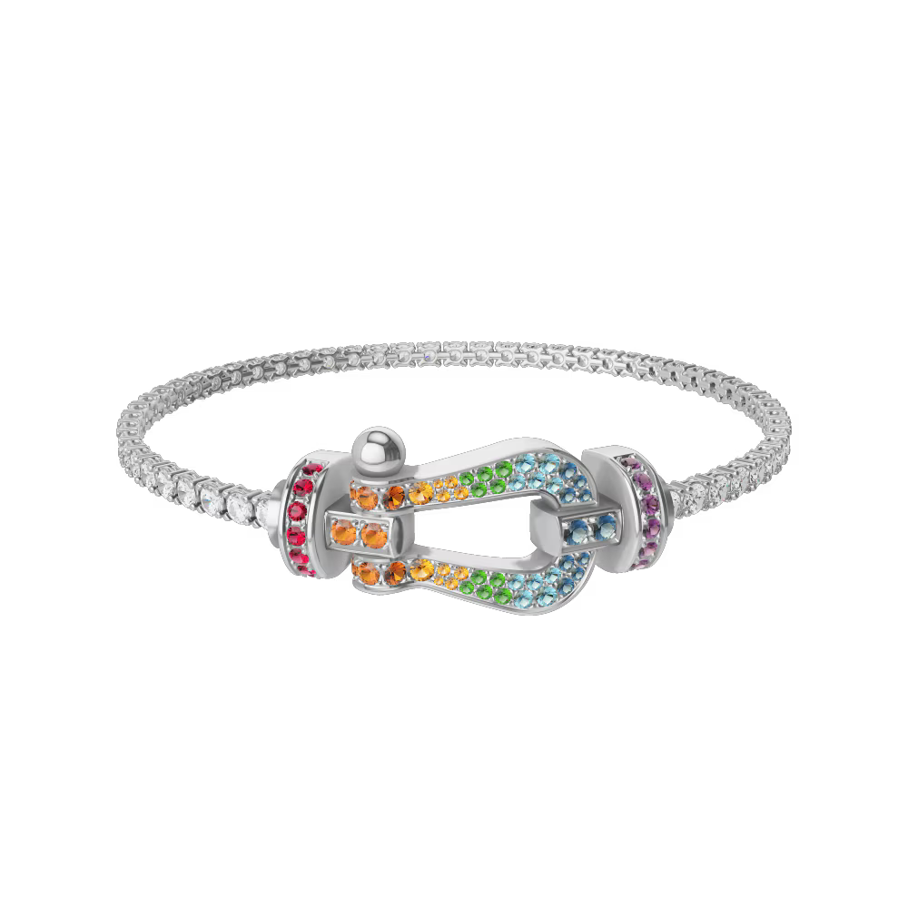 Bracelet Force 10, grand modèle, pavé