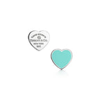 Boucles d’oreilles en argent 925 millièmes, Tiffany Blue® et diamant. Mini.