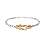Bracelet Force 10, moyen modèle, semi-pavé
