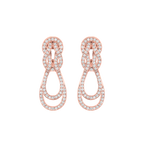 Boucles d'oreilles Chance Infinie, pavées