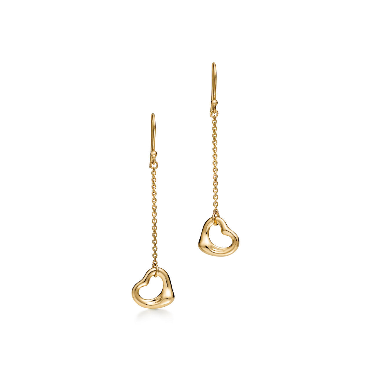 Boucles d’oreilles Open Heart en or jaune 18 carats