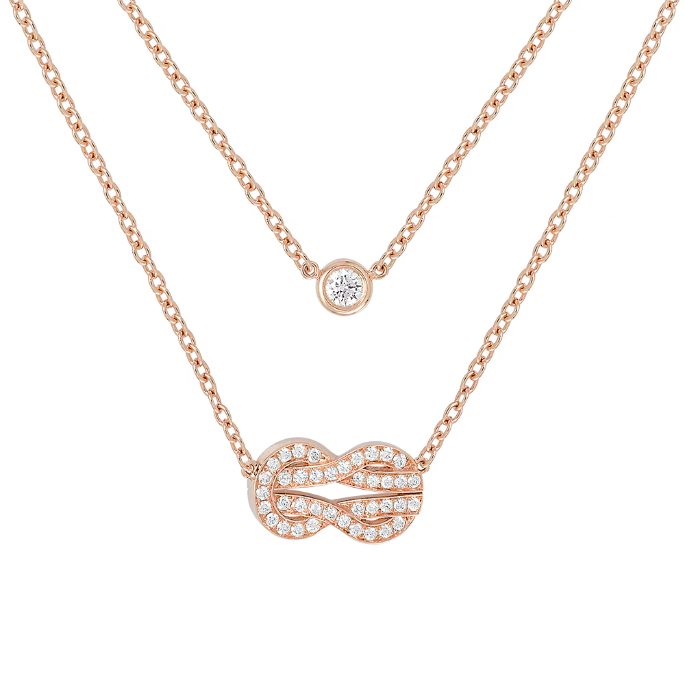 Collier Chance Infinie, moyen modèle, pavé