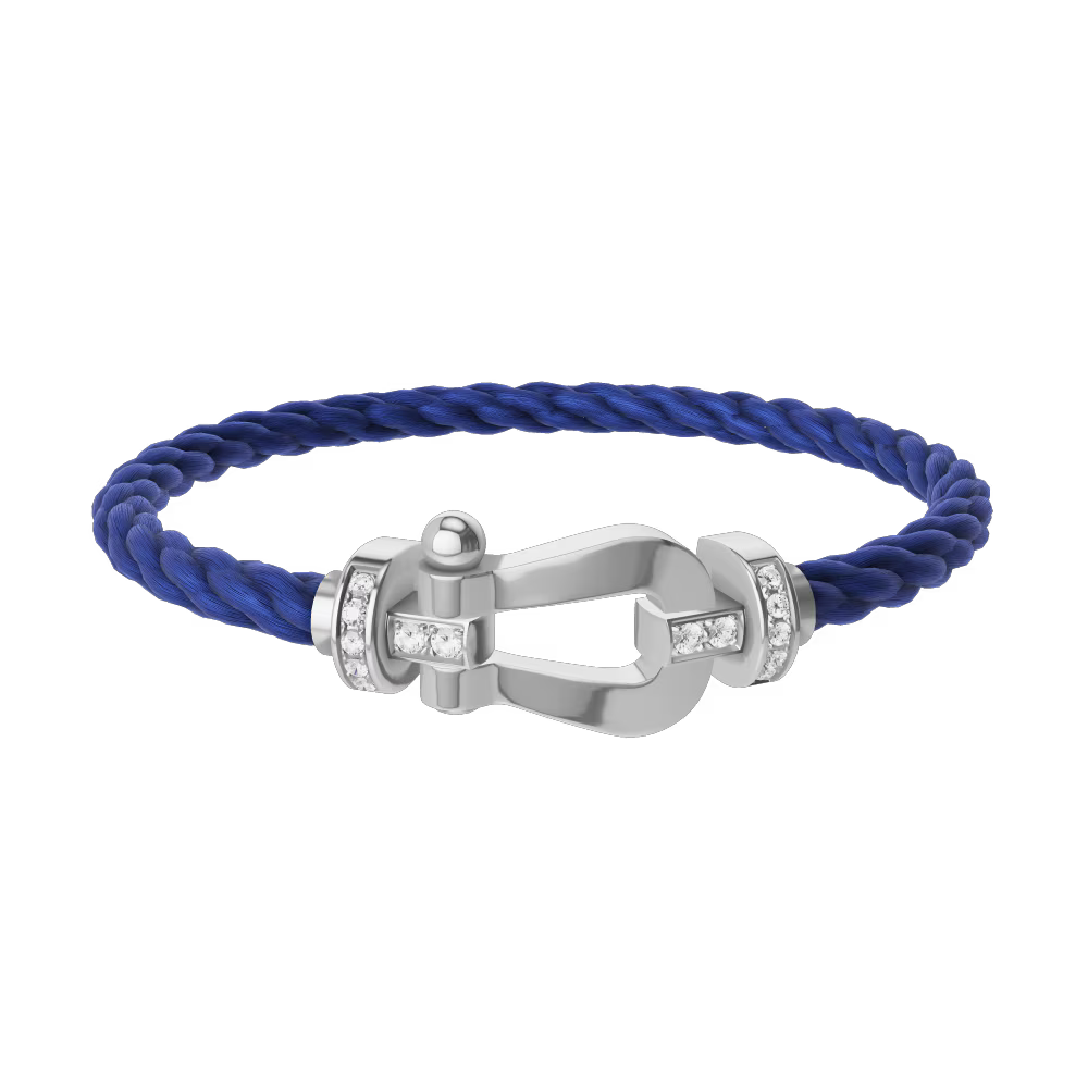 Bracelet Force 10, grand modèle, semi-pavé