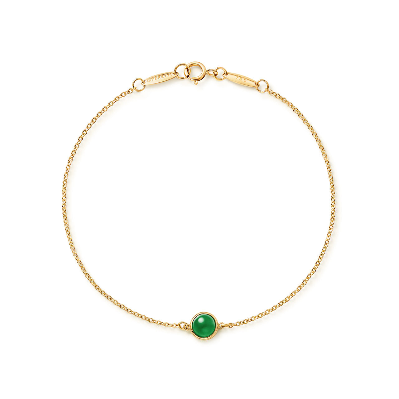 Bracelet Color by the Yard en or jaune et jade néphrite vert