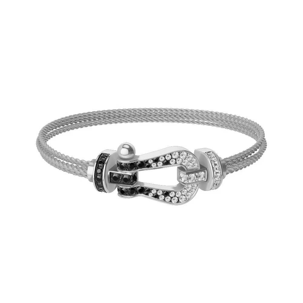 Bracelet Force 10, grand modèle, pavé