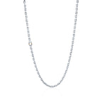 Collier à maillons Makers en argent et or 18 carats. 61 cm