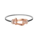 Bracelet Force 10, grand modèle, semi-pavé