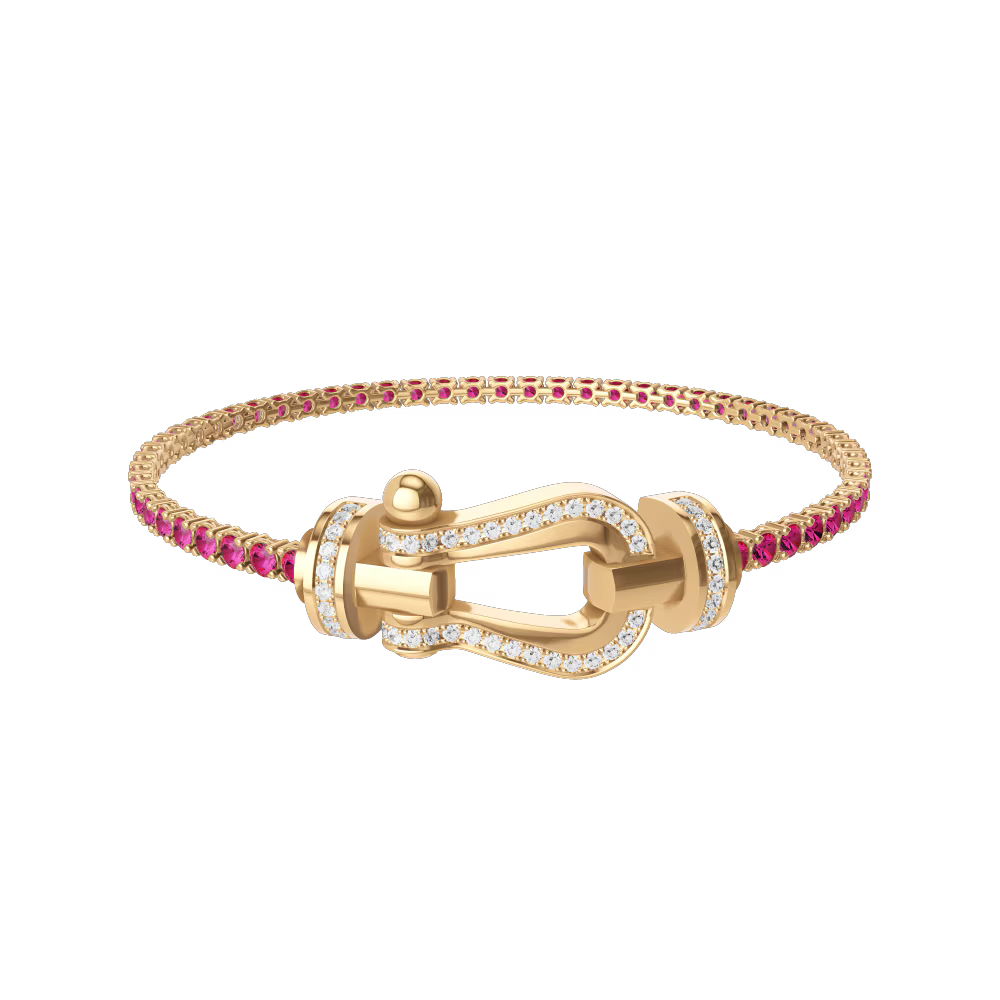 Bracelet Force 10, grand modèle, pavé