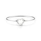 Bracelet jonc Open Heart en argent 925 millièmes, Medium