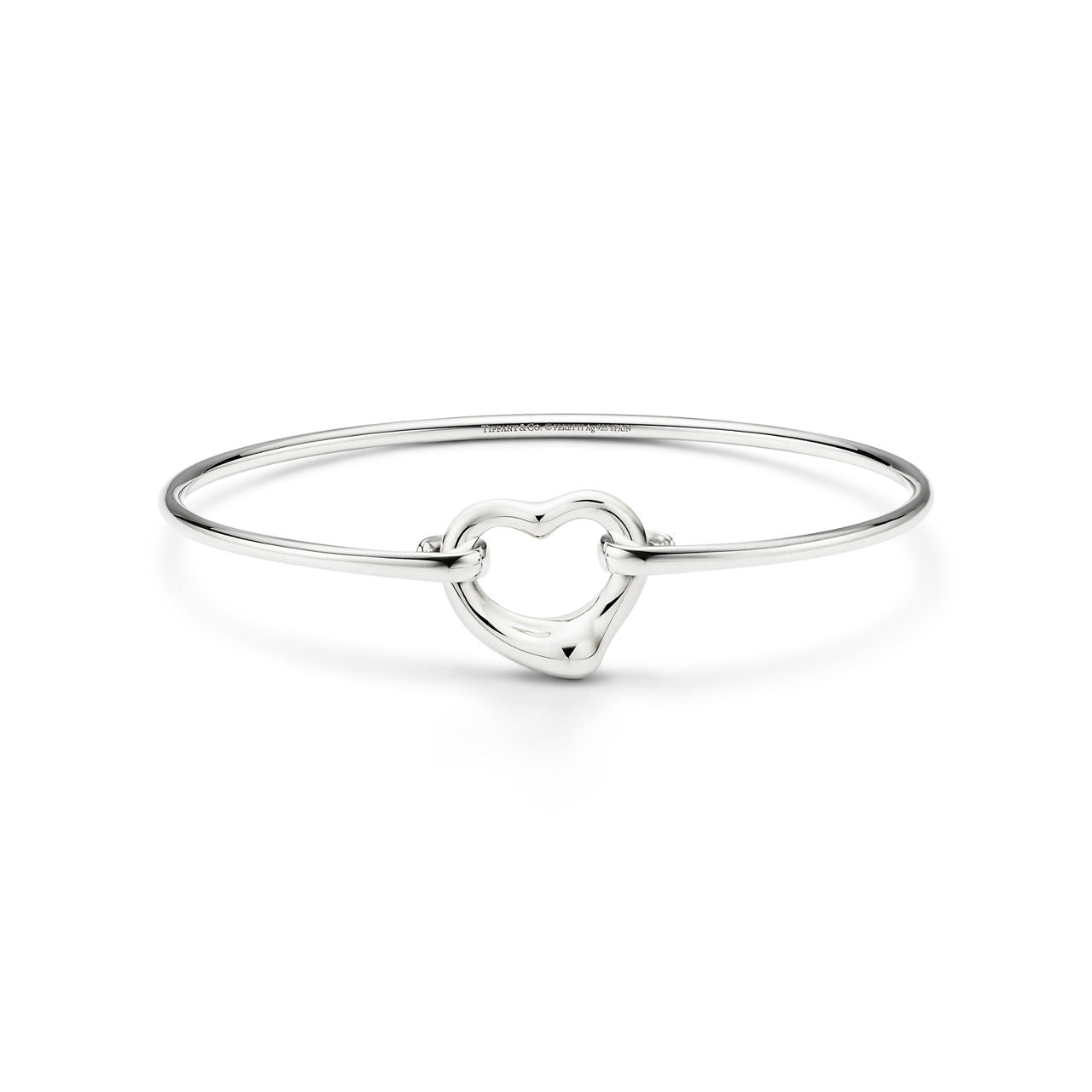 Bracelet jonc Open Heart en argent 925 millièmes, Medium