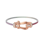 Bracelet Force 10, grand modèle, semi-pavé