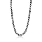 Collier à maillons taille Large en argent 925 millièmes noirci