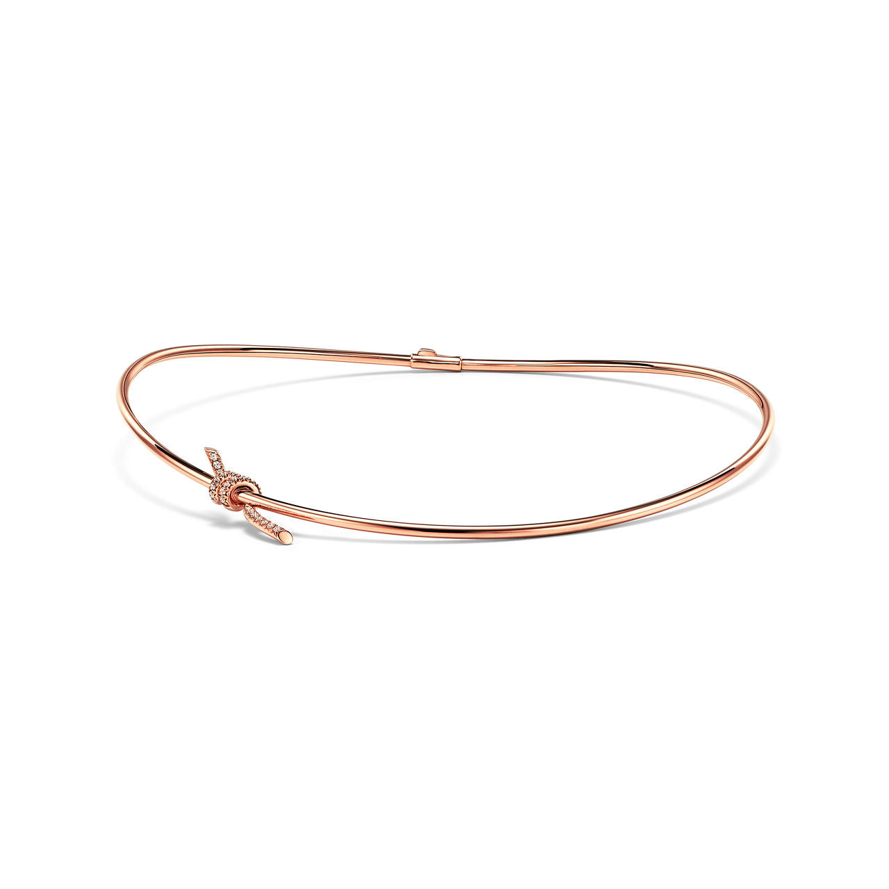 Collier en or rose 18 carats et diamants