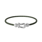 Bracelet Force 10, moyen modèle, semi-pavé