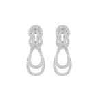 Boucles d'oreilles Chance Infinie, pavées