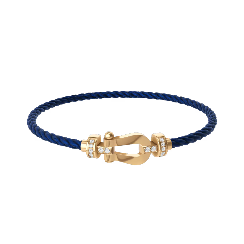 Bracelet Force 10, moyen modèle, semi-pavé