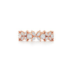 Tiffany Victoria® Alliance alternée en diamants en or rose 18 carats