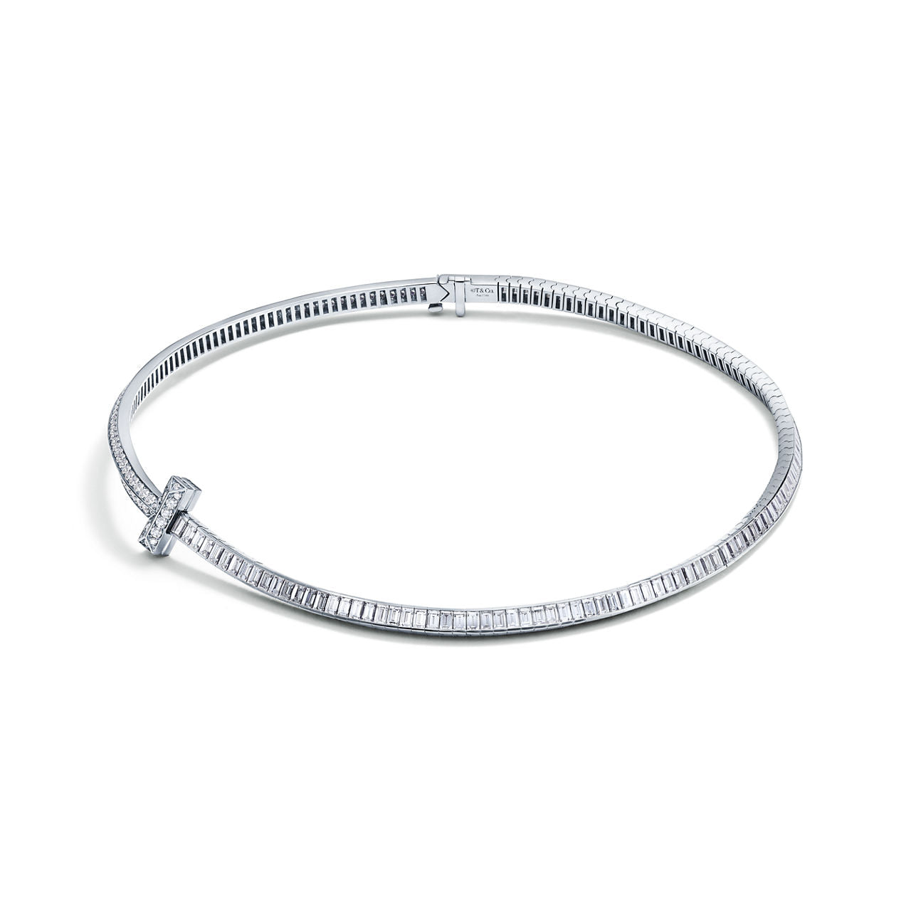 Collier en diamants T1 en or blanc 18 carats