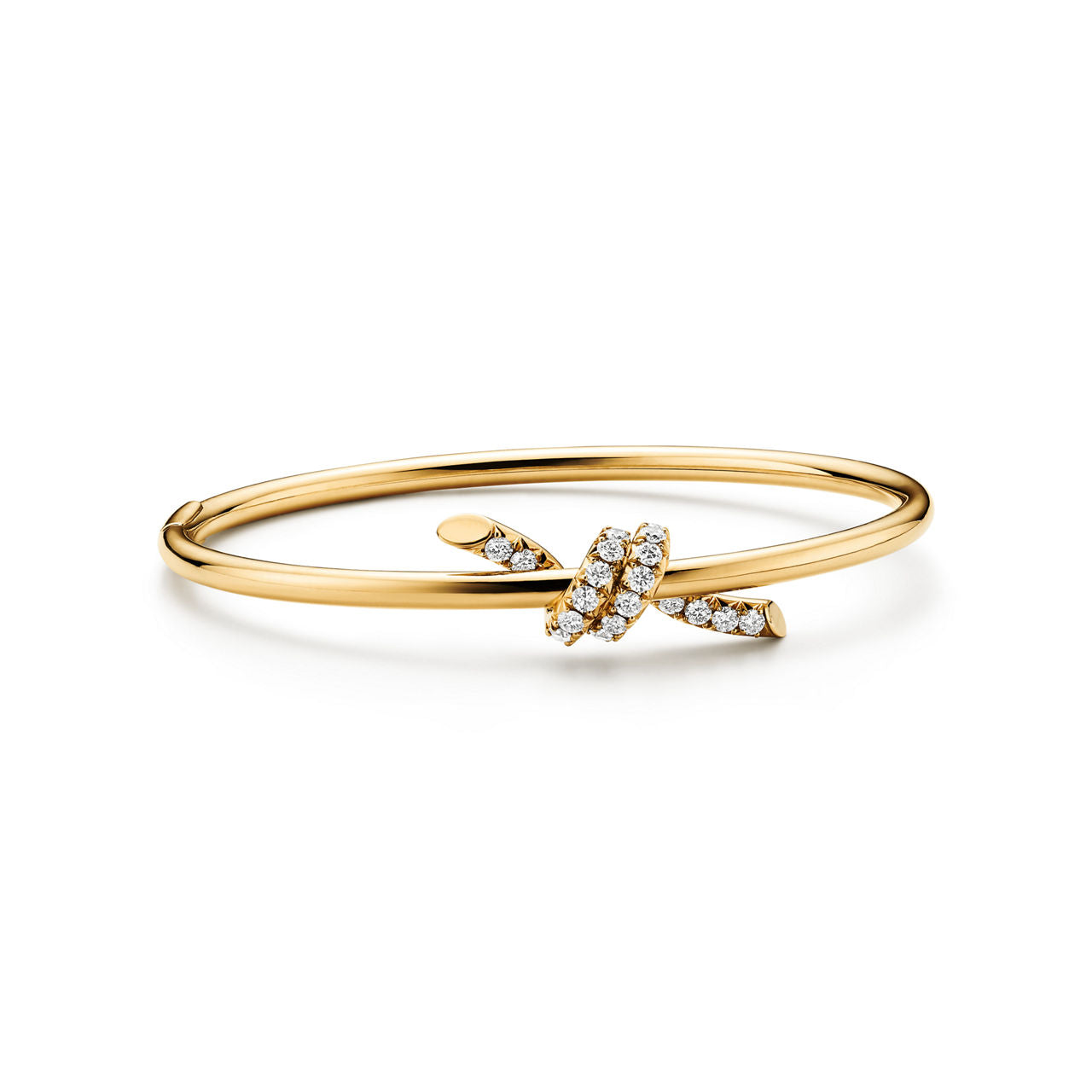 Bracelet jonc Wire en or jaune 18 carats et diamants