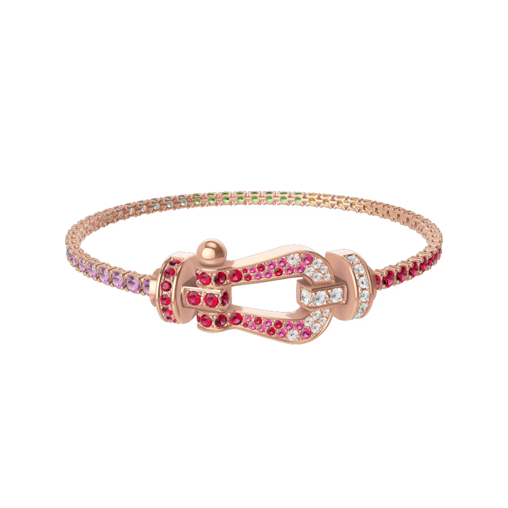 Bracelet Force 10, grand modèle, pavé