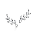 Boucles d’oreilles montantes Olive Leaf
