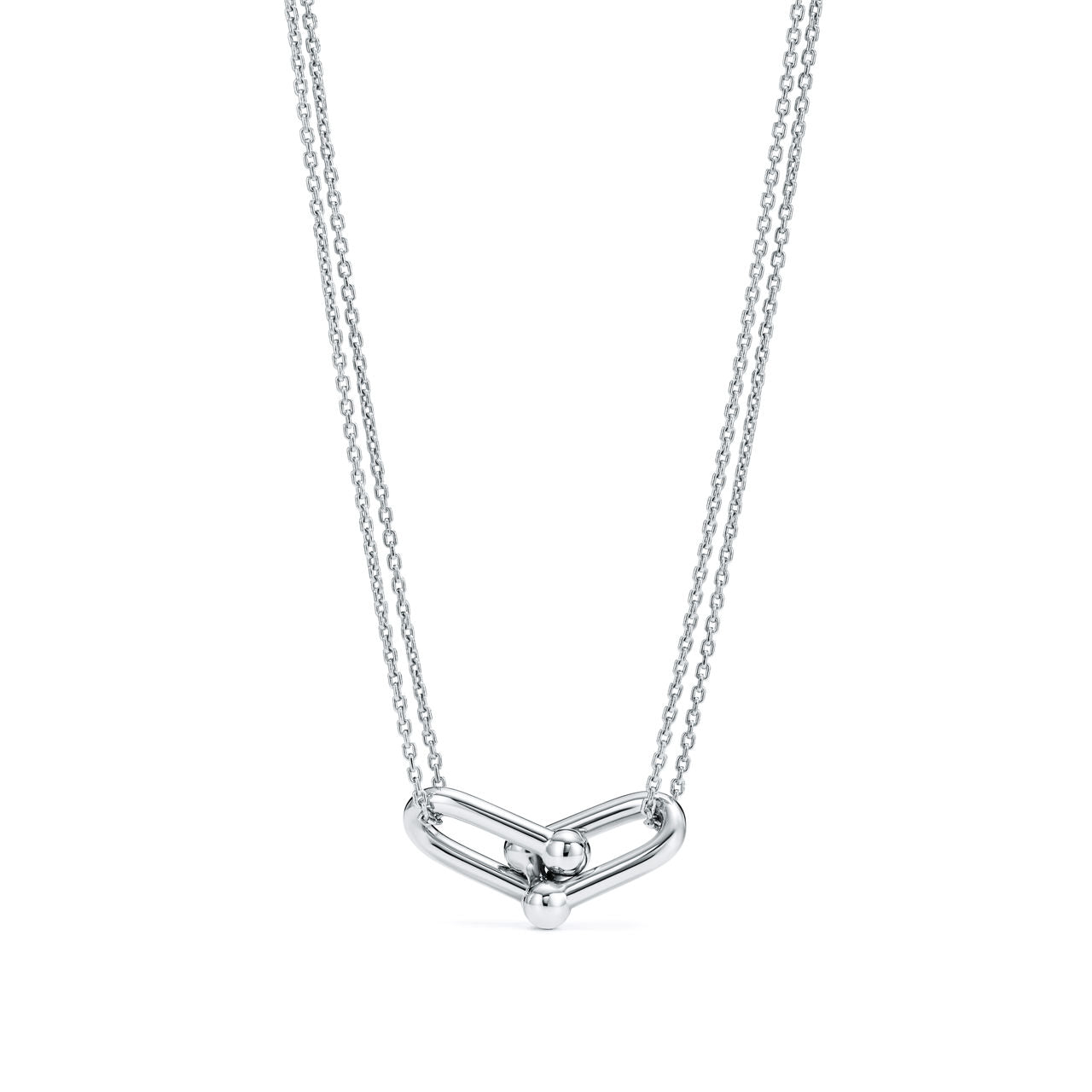 Pendentif à maillons doubles taille Large en argent 925 millièmes